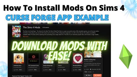 curse mods|curseforge the sims 4 mods.